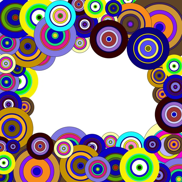 カラフルなパターンの円 — ストックベクタ