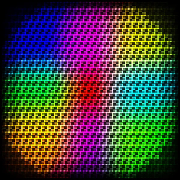 Abstracte spectrum donkere achtergrond met gekleurde sparkles. — Stockvector