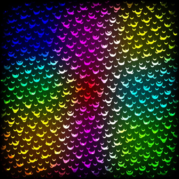 Spectre abstrait fond sombre avec étincelles colorées . — Image vectorielle