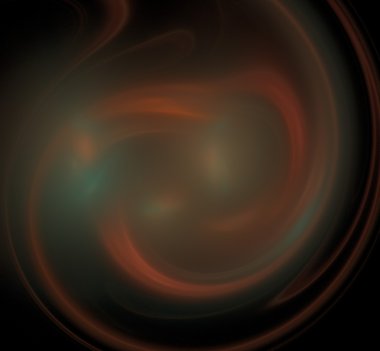 Siyah arkaplanda duman parçaları