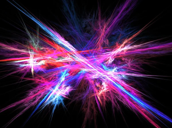 Abstract background with blurred magic neon light rays. — Stock Photo, Image