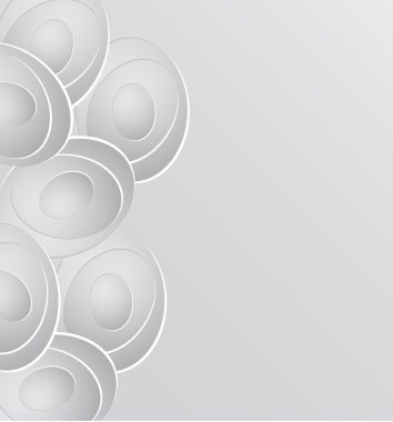 alt gölgeler ile kağıt daire başlık. illüstrasyon