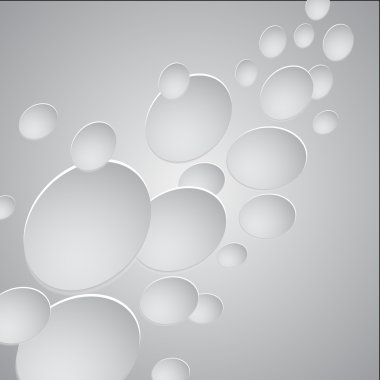 alt gölgeler ile kağıt daire başlık. illüstrasyon