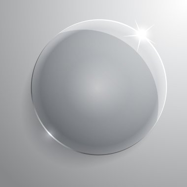 yuvarlak cam çerçeve. illüstrasyon.