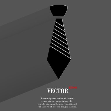 hipster kravat. simge. düz modern tasarım metin