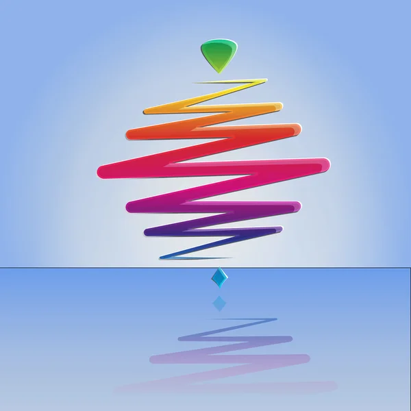 Turbilhão de cores moderno, em um fundo abstrato —  Vetores de Stock