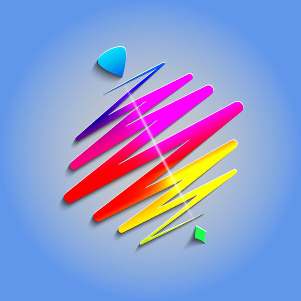 modern color whirligig, on an abstract background