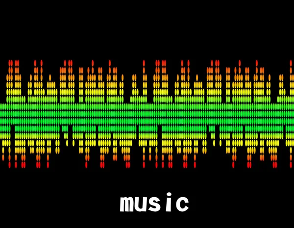 音乐丰富多彩扳平比分栏的插图 — 图库矢量图片