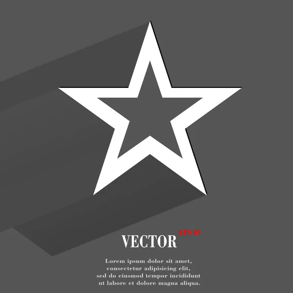 Sterren web pictogram, platte ontwerp — Stockvector