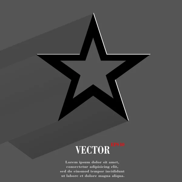 Star Web-Ikone, flaches Design — Stockvektor