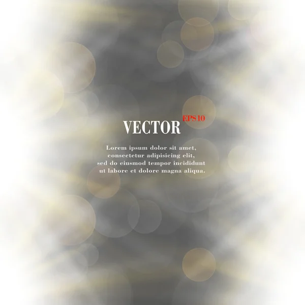 Blurry background light effects and sunburst — Stock Vector