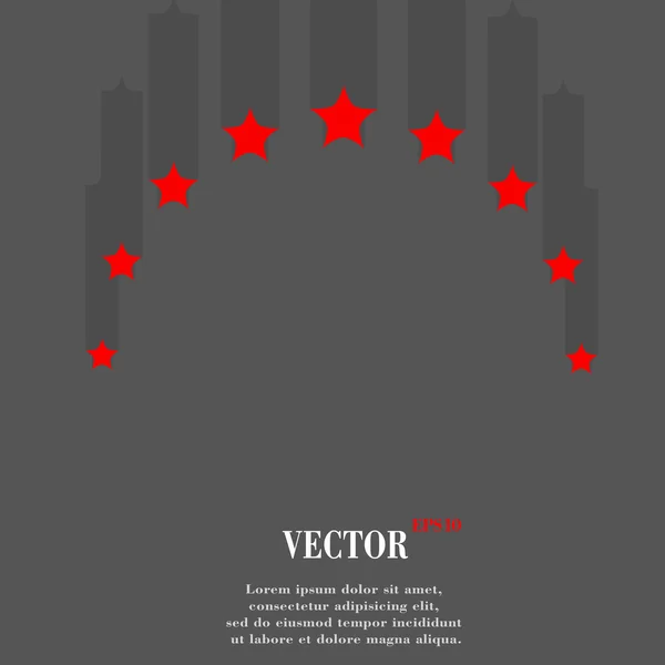 Hvězda web ikony, plochý design — Stockový vektor