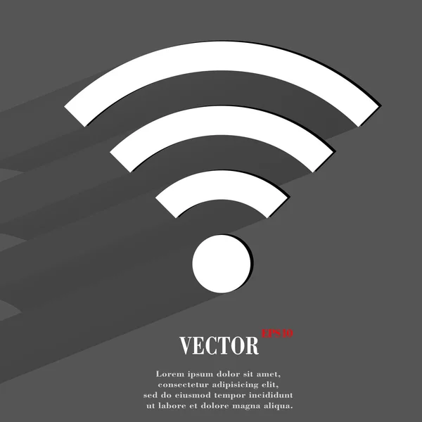 Wi-fi. düz modern tasarım — Stok Vektör
