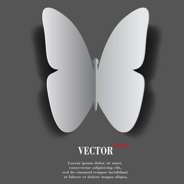 Vlinder. plat modern ontwerp — Stockvector