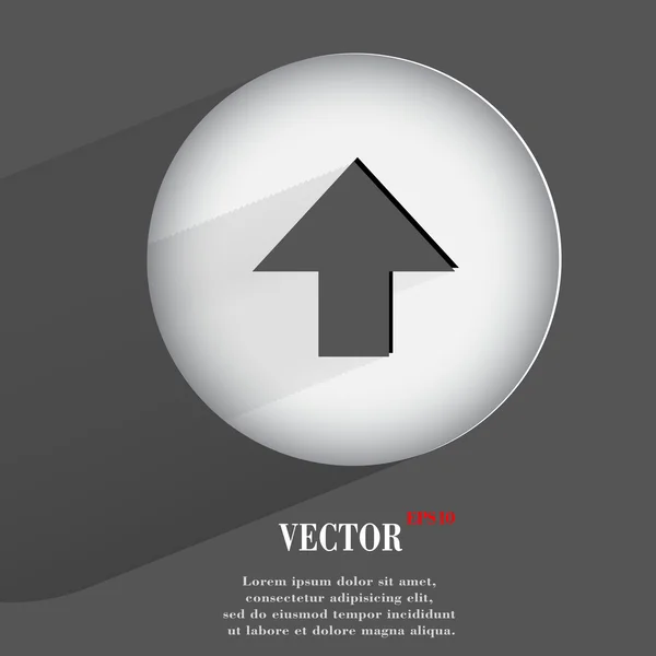 Flecha arriba. diseño moderno plano — Vector de stock