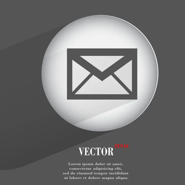 Envelope, design moderno plano — Vetor de Stock