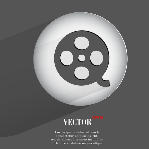 Película. diseño moderno plano — Vector de stock