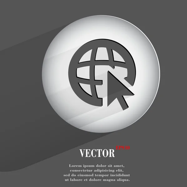 Botón web moderno plano — Vector de stock