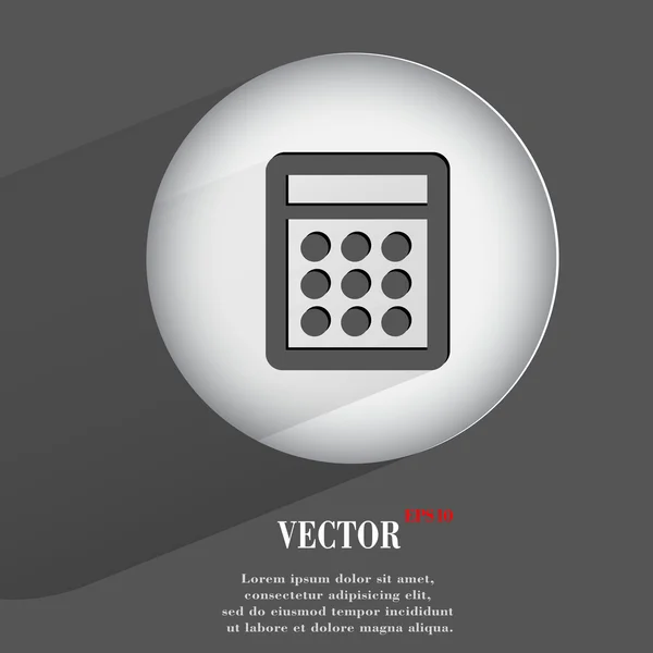 Icono de la calculadora. diseño moderno plano — Vector de stock