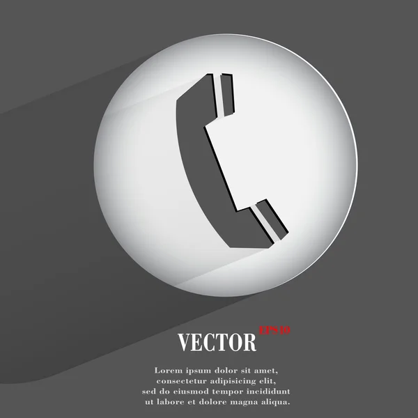 Icono del teléfono. diseño moderno plano — Vector de stock