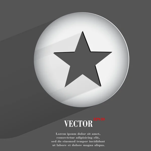 Ícone estrela. design moderno plano — Vetor de Stock