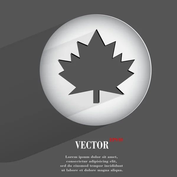 Maple Leaf icon. flat modern design — Stock Vector