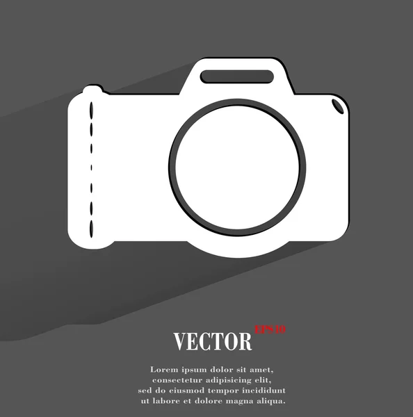 Fotokamera-Symbol. Flaches modernes Design — Stockvektor