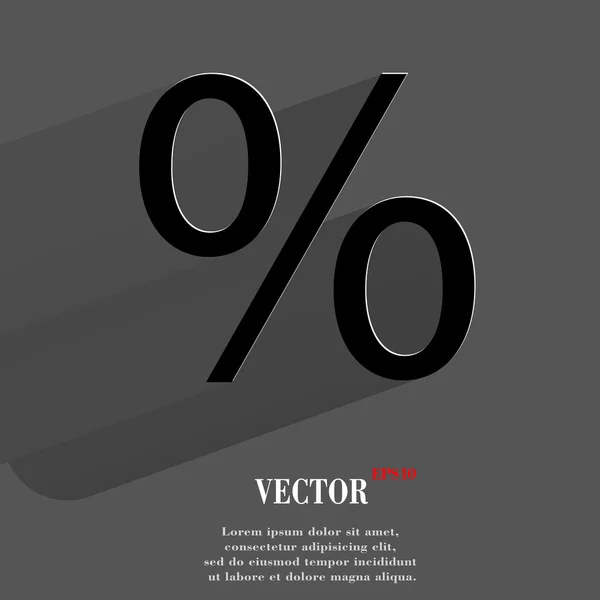 Иконка процента. Плоский современный дизайн — стоковый вектор