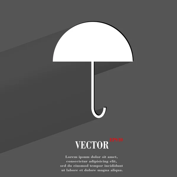 Umbrella icon. flat modern design — Stock Vector