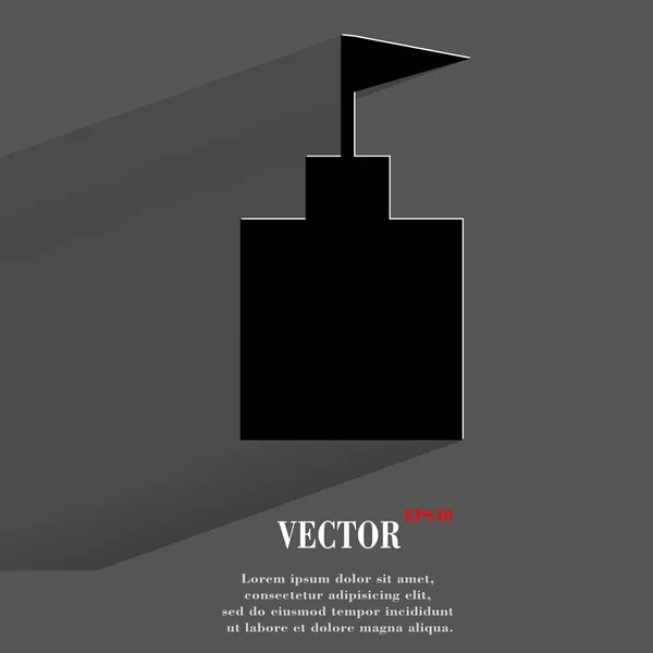 Icono de torre. diseño moderno plano — Vector de stock