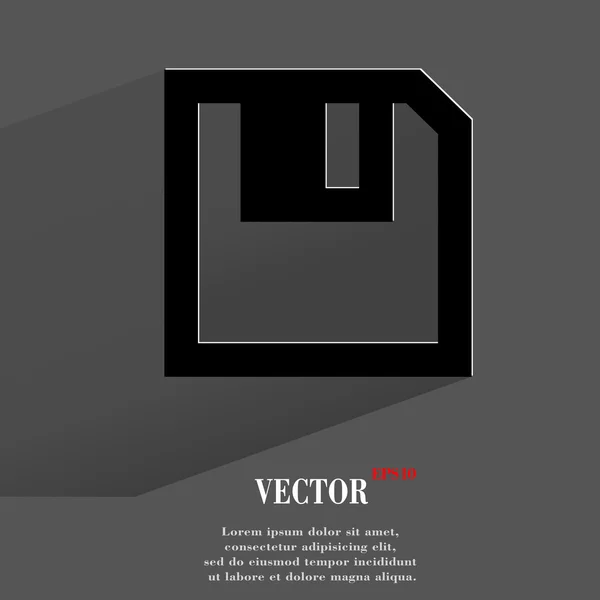 Floppy disk icon. flat modern design — Stock Vector