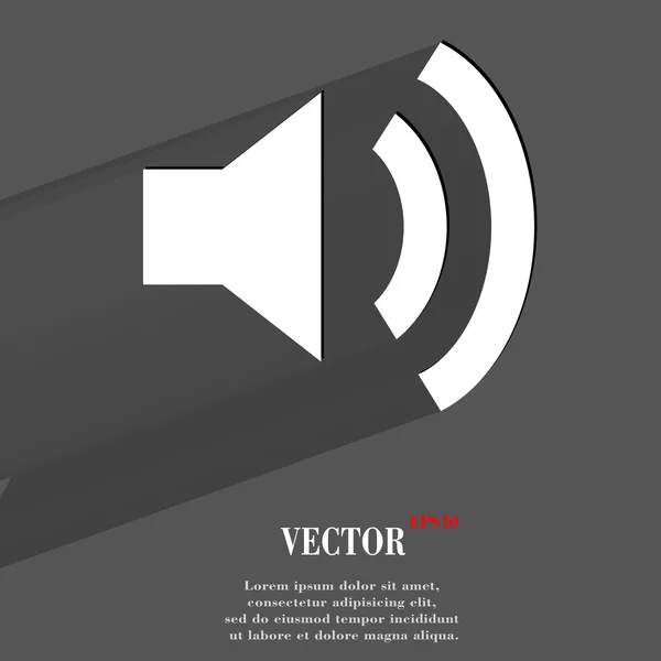 Icono del altavoz. diseño moderno plano — Vector de stock