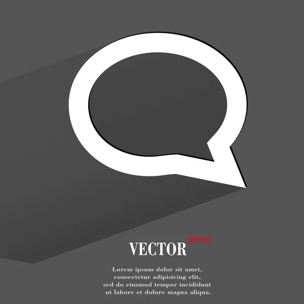 Cloud myšlenky ikona. ploché moderní design — Stockový vektor