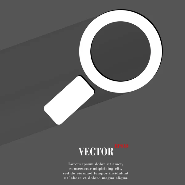 Icono de lupa de búsqueda. diseño moderno plano — Vector de stock