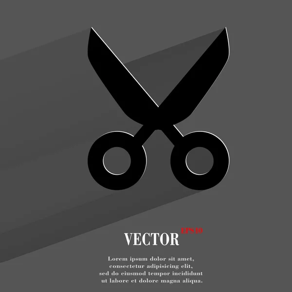 Scissors icon. flat modern design — Stock Vector