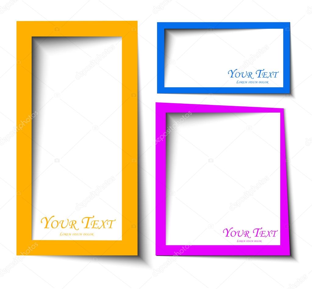 abstract Rounded rectange text boxes