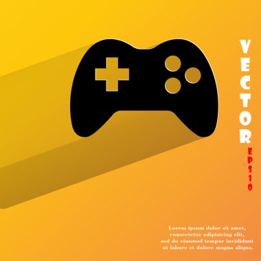 oyun oyun çubuğu simgesi. düz modern tasarım