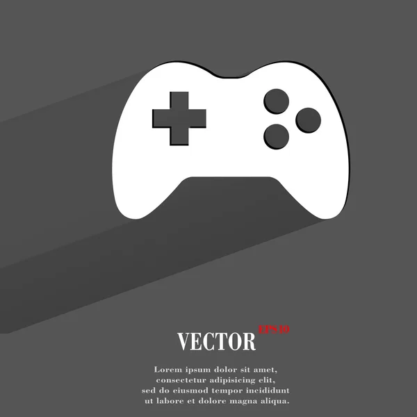 Gaming-Joystick-Symbol. Flaches modernes Design — Stockvektor