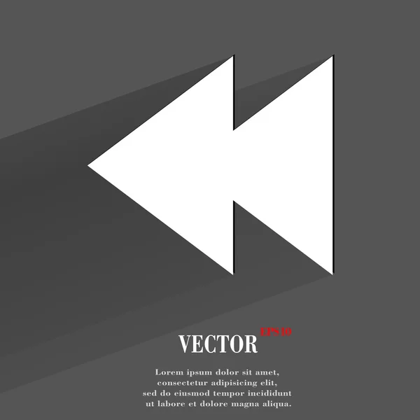 Icono de control multimedia. diseño moderno plano — Vector de stock