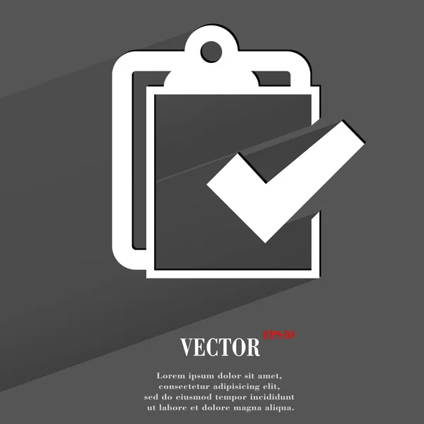 Ikona Notepad papírové dokumenty. ploché moderní design — Stockový vektor