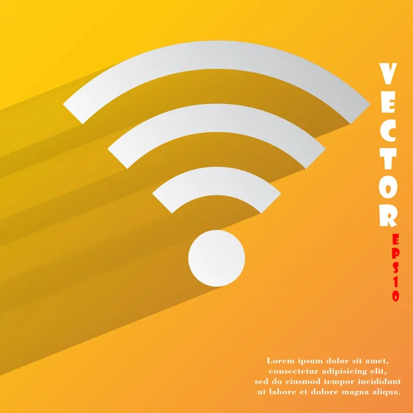 Wi-fi-ikonen. platt modern design — Stock vektor