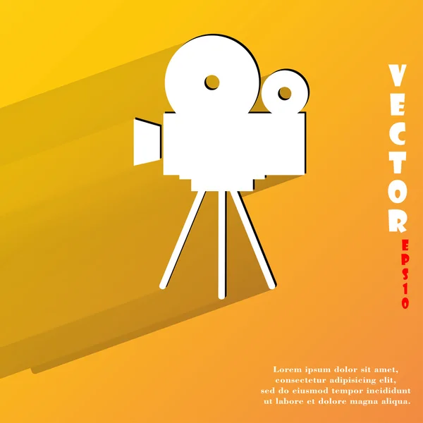 Videokamera-Symbol. Flaches modernes Design. — Stockvektor