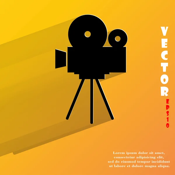 Videocamera icon. flat modern design. — Stock Vector