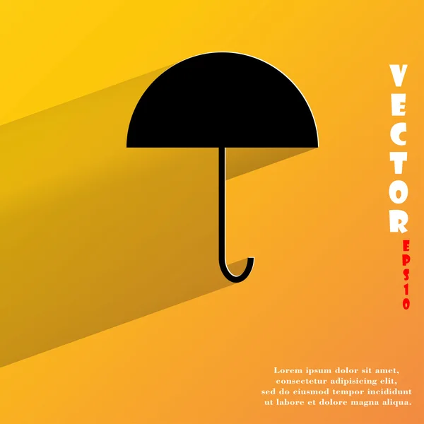Icona dell'ombrello. design moderno e piatto — Vettoriale Stock