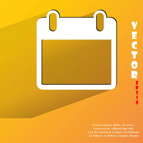Calendar icon. flat modern design — Stock Vector