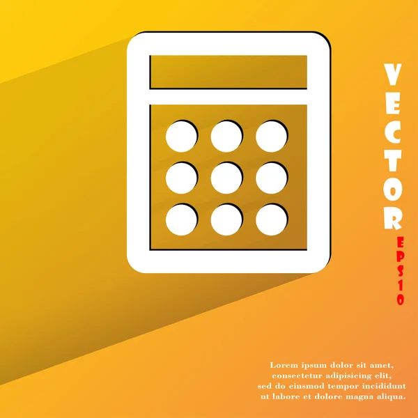 Calculator icon. flat modern design — Stock Vector