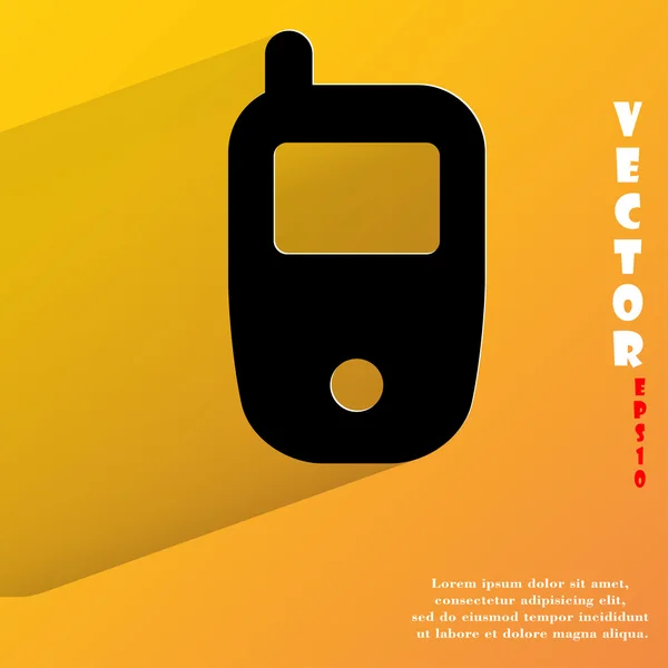 Mobile phone icon. flat modern design — Stock Vector