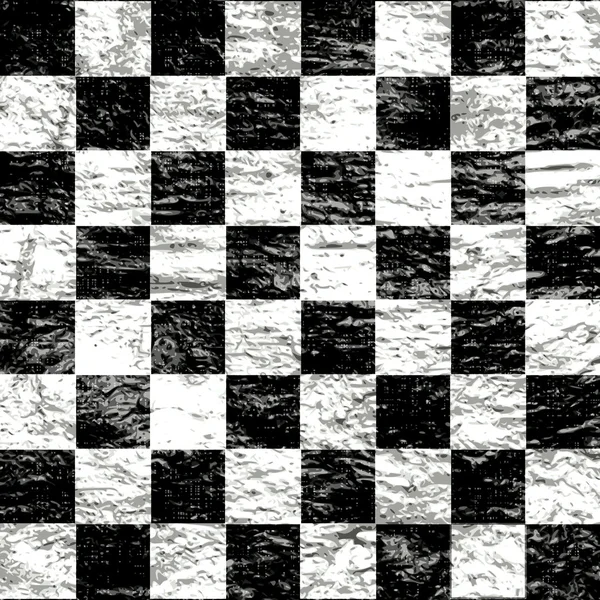 Vintage crack old scratched empty chess board. abstract grunge background — Stock Photo, Image