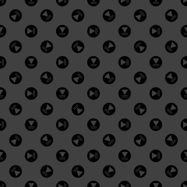 düğme web simgesi oynamak. düz tasarım. seamless modeli.