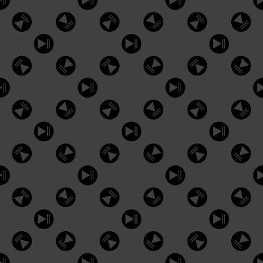 düğme web simgesi oynamak. düz tasarım. seamless modeli.